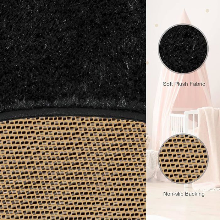 AU-OZNER Descente De Lit Chambre Adulte,Tapis Vert, Motif De