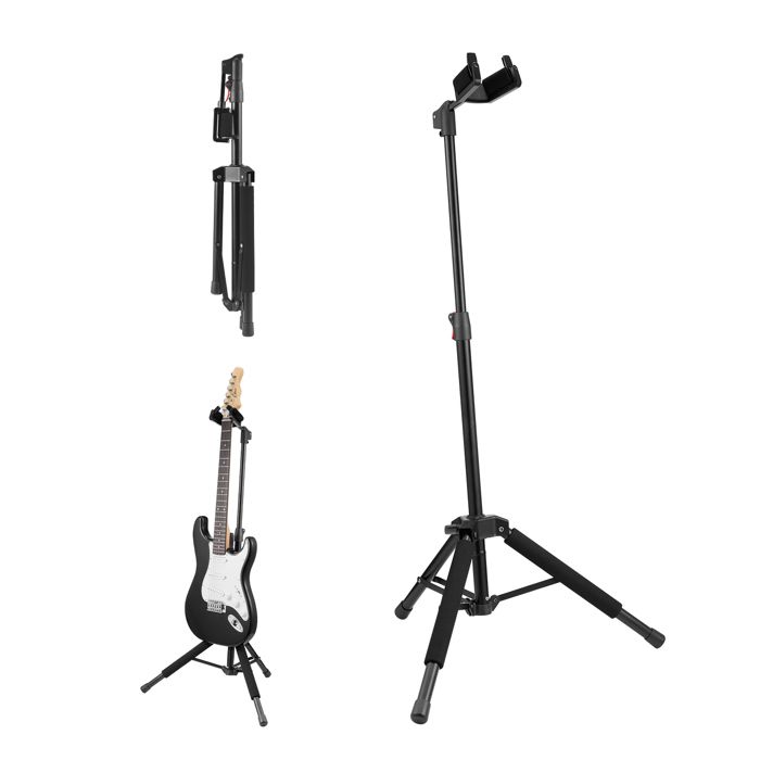 Support de Guitare VEVOR : Le Compagnon Indispensable pour Protéger et Exposer Vos Guitares Acoustiques, Électriques et Basses (15 kg de Charge, Hauteur Réglable 900-1200 mm)