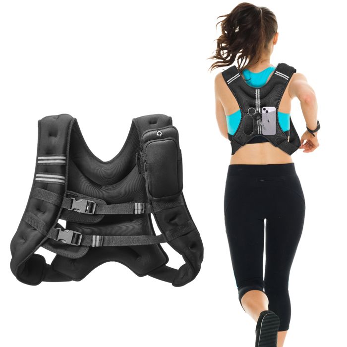 Gilet Lesté Réglable 3kg Pour Entraînement – Course à Pied, Jogging, Fitness