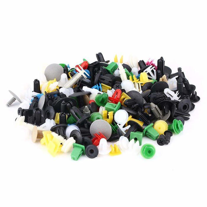 Kit De 100 Clips De Retenue Auto Universels + Démonte-clips – Pour Pare-chocs, Garnitures, Toyota, Honda, Etc.
