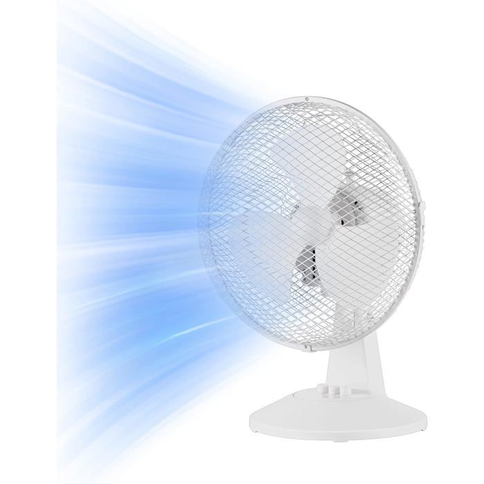 Ventilateur de Table - LAROY DUVO - Ft23-21M - 25 W - Ø 23 cm - Silencieux 50 dB - Oscillation 80° - Laroy Duvo