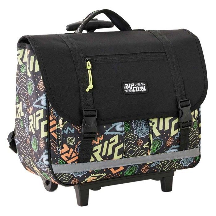 RIP CURL Cartable à roulettes garçon 38cm noir 12983