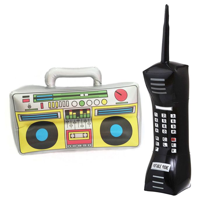 BESPORTBLE Téléphone Gonflable Géant 72 Cm - Accessoire Rétro Années 80 - Pour Fêtes, Déguisements Et Jeux Enfants