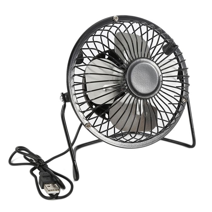 Mini ventilateur USB - LASER GENETICS CARRON - 4 pouces - Silencieux - Rotatif - 360 degrés - Laser Genetics Carron