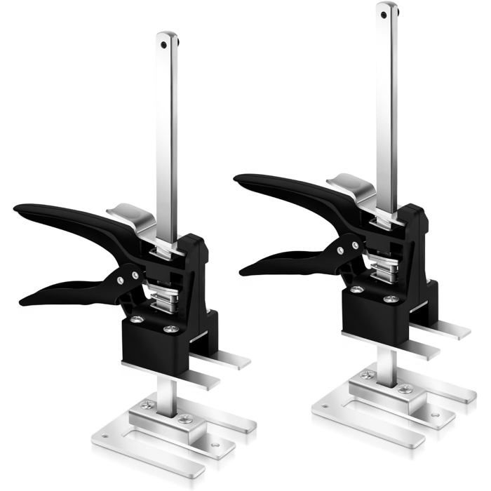 Outil de levage de carrelage - Hauteur réglable - Bras de 30 cm - Charge maximale 240 kg - Lot de 2