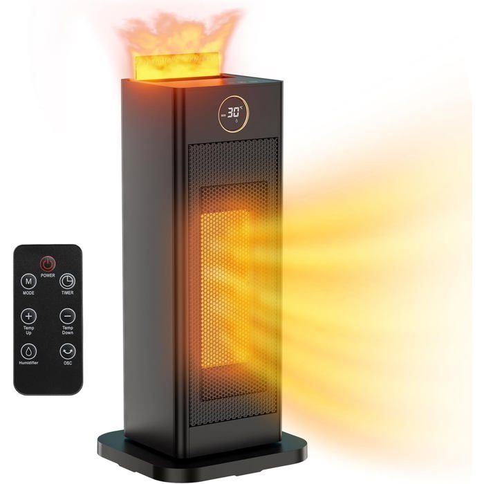 Humidificateur d'air en céramique pour radiateur - Blanc rainuré - Avec