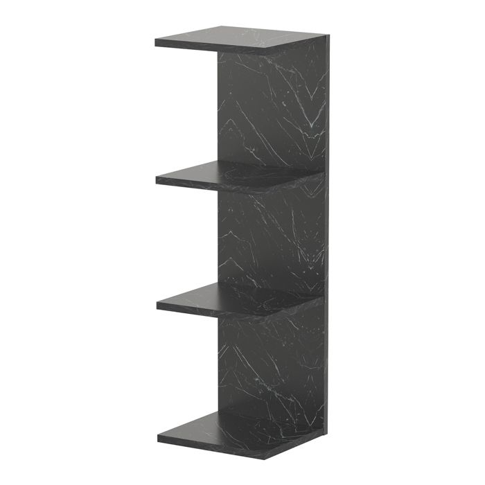 Étagère murale Surahammar 95 x 30 x 28 cm effet marbre noir
