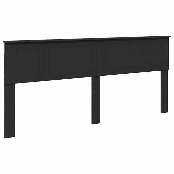 Tête de lit en chêne noir - vidaxl - 200 cm - Bois dingénierie - Facile à nettoyer - Durable - Usage intérieur