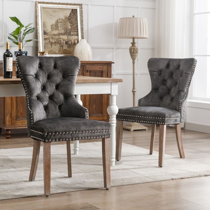 Chaise de salle à manger (chaise de cuisine chaise de salon avec heurtoir original au dos lot de 2) chaise rembourrée Chaise de salle à manger (chaise de cuisine chaise de salon avec heurtoir original au dos lot de 2) chaise rembourrée