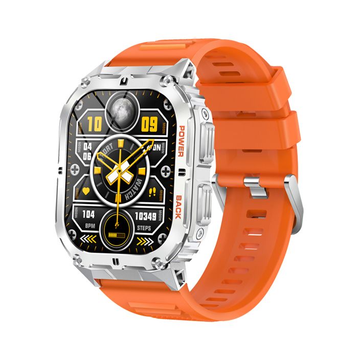 Montre intelligente AMOLED - RNCYN - K61 Pro - Écran 1.96 pouces - Appel BT - Moniteur de fréquence cardiaque
