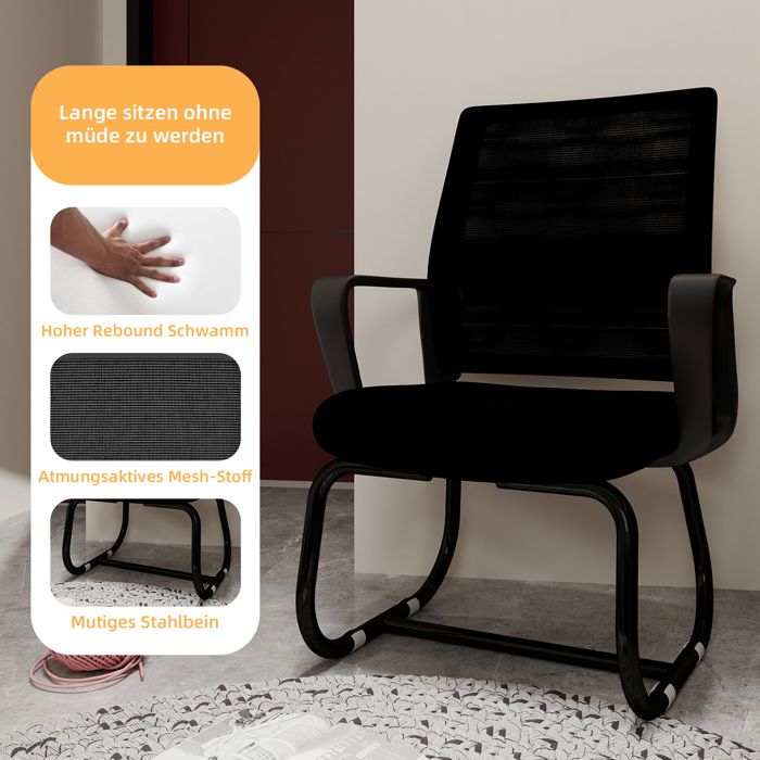 Nouveaux matériaux écologiques Chaise de bureau moderne minimaliste - cadre en métal doux et confortable utilisation à la maison