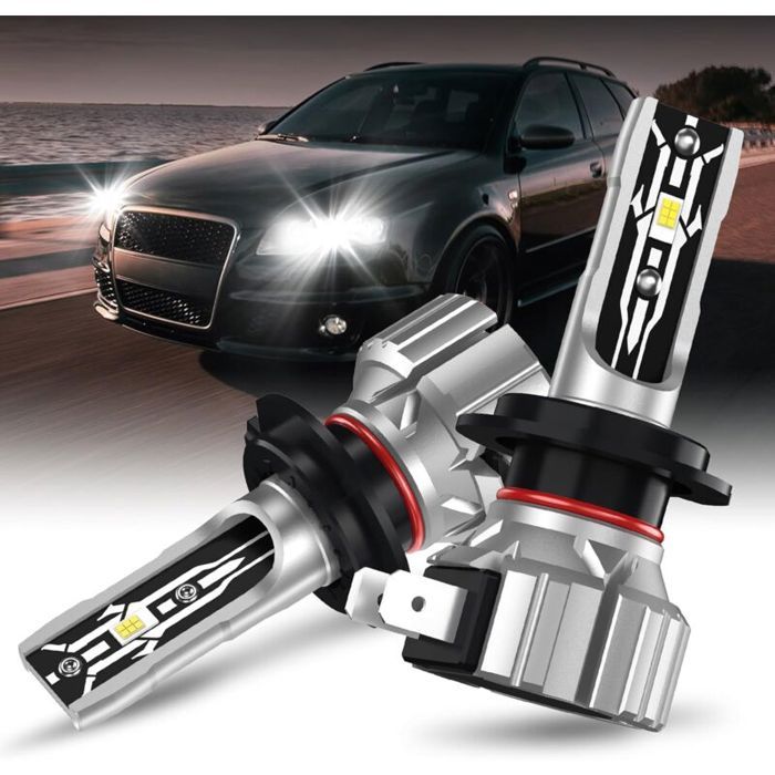 Ampoule H7 Led Hi/Lo Beam Phare LED H7 60W 6000K Blanc Phares pour Voiture et Moto Ampoules Auto de Remplacement pour Ampoule H