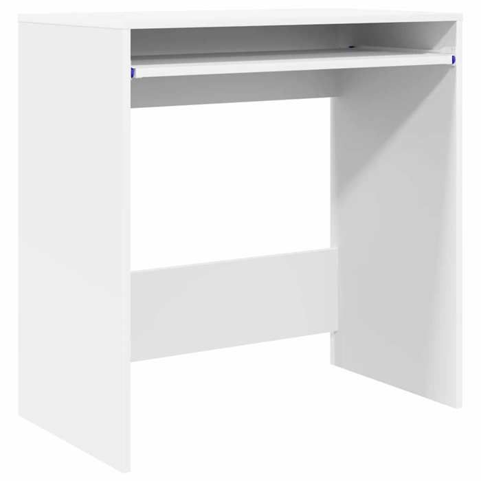 En PromotionBureau détude/bureau de travail - Blanc Contemporain Bureau avec tiroir Blanc 775x43x79cm - Bois dingénierie 287817