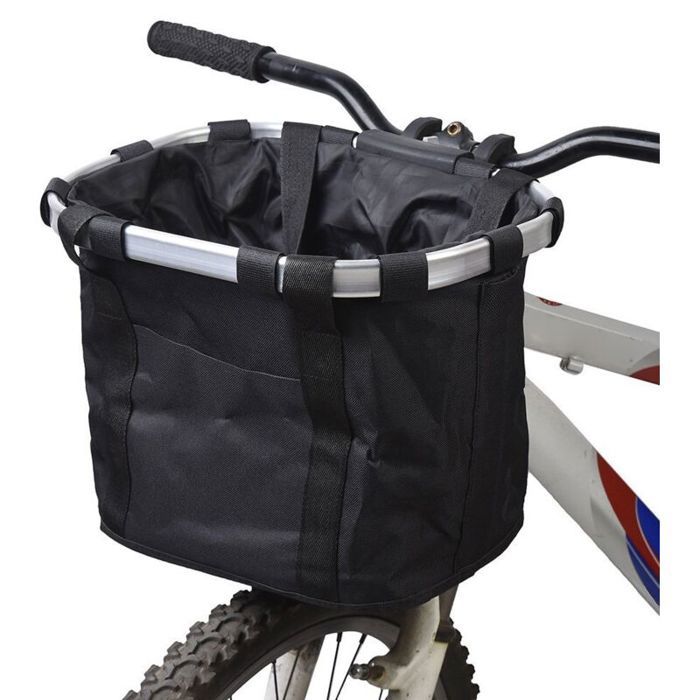 Panier Vélo CENPEK – Toile Oxford Imperméable – Amovible – 28x8x24 Cm – Accroche Au Guidon – Polyvalent : Vélo, Trottinette, Poussette
