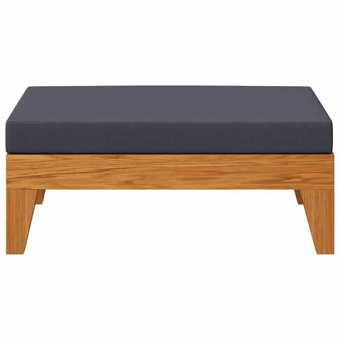Promotion mars * Mini Table dextérieur(1 PC)- YUNYAN - Repose-pied sectionnel avec coussin - MEUBLE JARDIN - gris foncé Bois dac