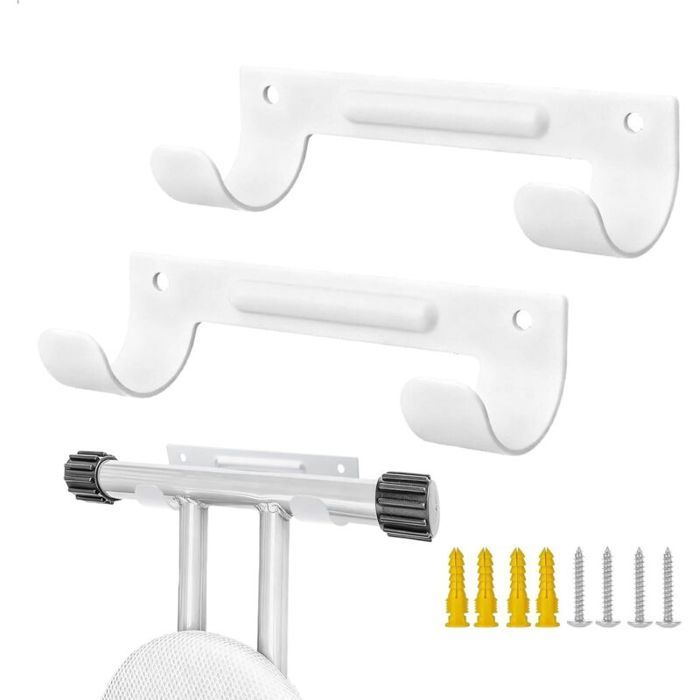 2Pack Accroche Table à Repasser Métal Support Mural pour Planche à Repasser Porte Accessoires Maison AntiDérapant Résistant à