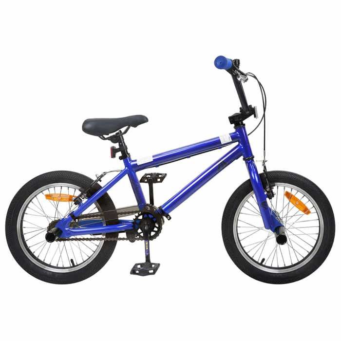 BMX 20 Pouces pour les plus de 9 ans Bleu foncé - vidaXL - acier - 139 x 67 x 91 cm 8845008
