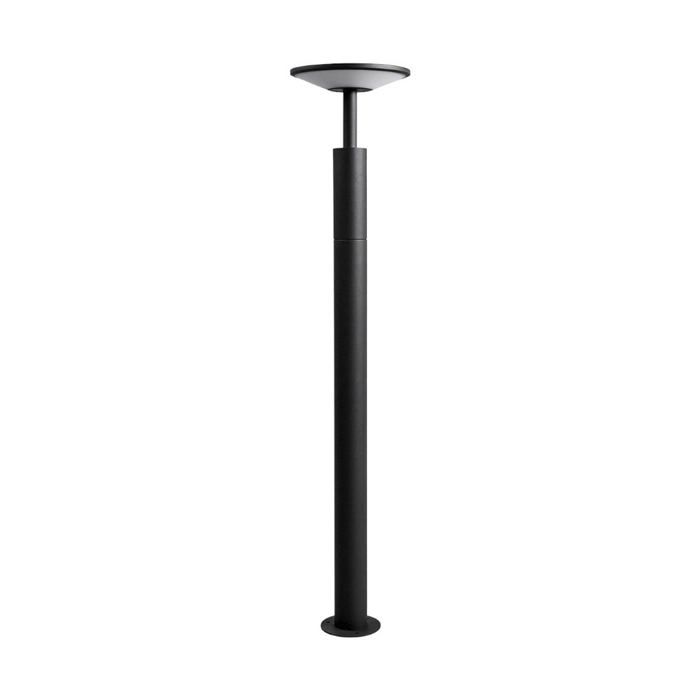 LED Eclairage Exterieur Fenia (Moderne) en Noir Aluminium (1 lampe à) Luminaire Lampe Jardin Borne Lumineuse