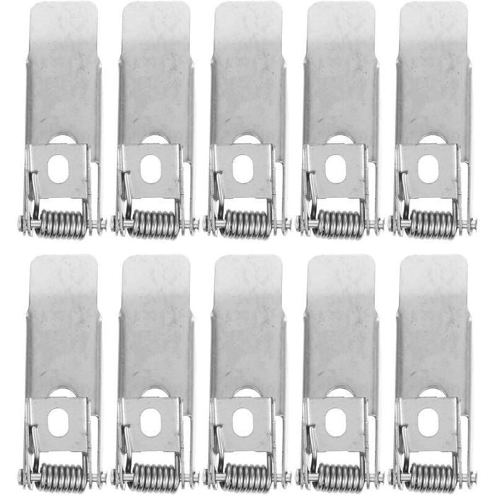 10 pinces à ressort pour spots encastrés pinces de montage universelles pour plafonniers et panneaux lumineux ressorts de m