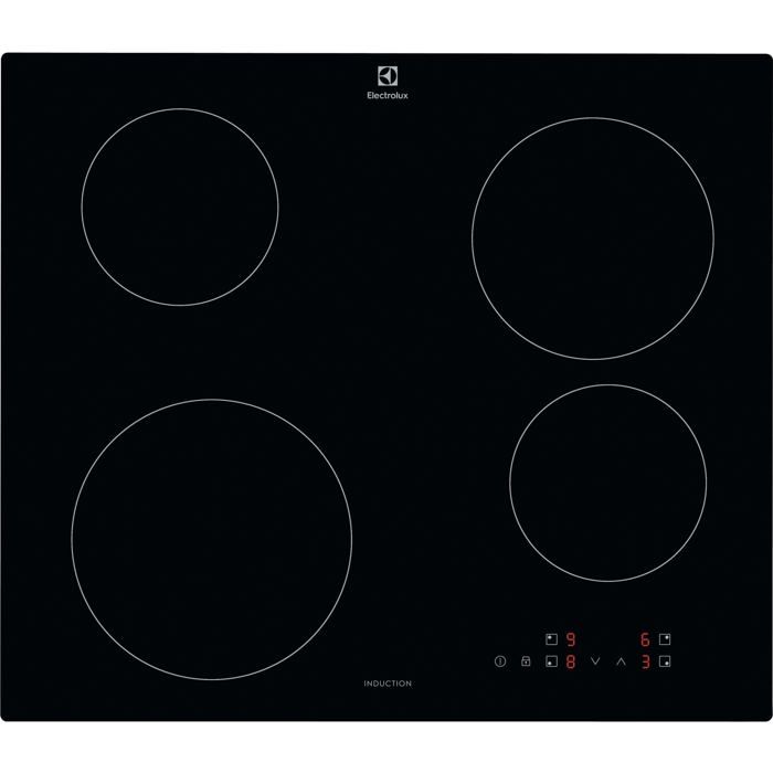Electrolux Plaque à induction encastrable noire sans bordures - 4 zones à induction - Commande tactile Noir - vue 2