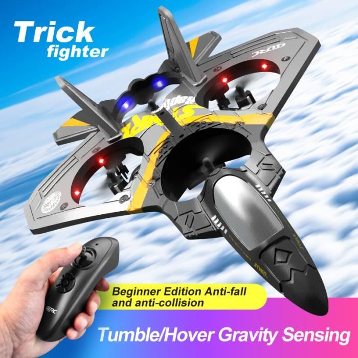 Charmofun Mini Drone Pour Enfants - Avion Télécommandé Avec 4 LED, Rotations 360°, 3 Batteries Et Protection Hélices - Cadeau Idéal 6-10 Ans