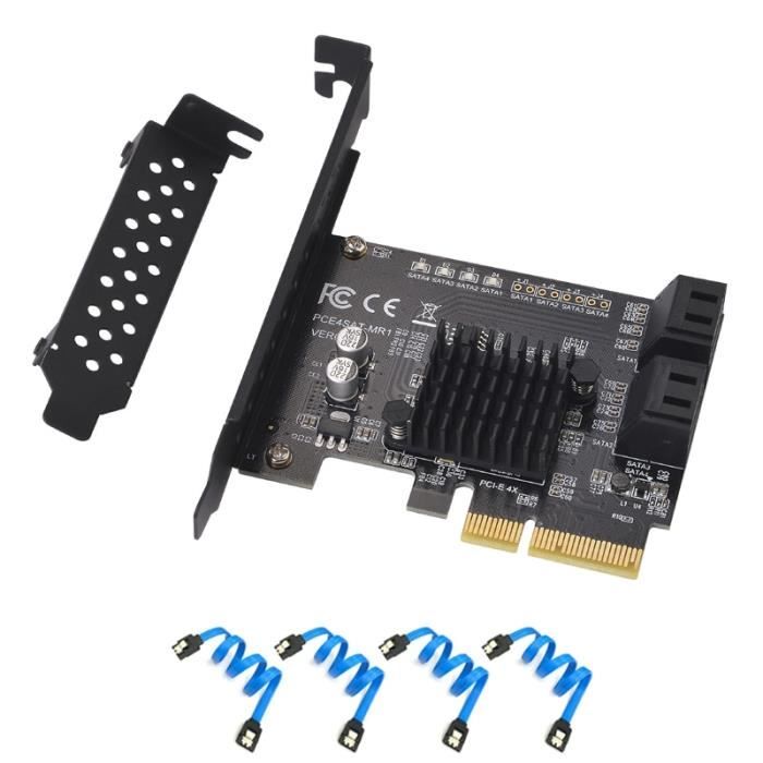 DeLock Carte Contrôleur PCI Express vers 2 ports SATA 6 Gbps - Carte