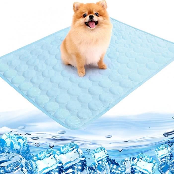 Comparer les prix de Tapis de refroidissement - Animaux de compagnie - Bleu clair - Taille M - Confort respirant - Matériau frais