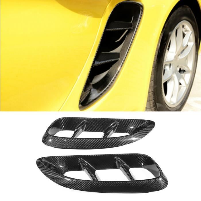 Kit 2 Pièces En Carbone Véritable Pour Porsche 718 Spyder RS 982 - Ailerons D'aération Latérale Style RS - 2018 à 2025