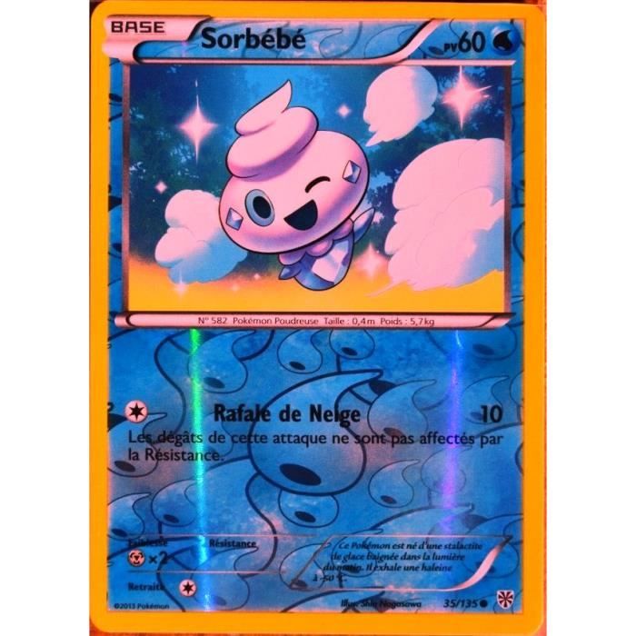 Carte Pokemon 35 135 Sorbebe 60 Pv Reverse Serie Tempete Plasma Neuf Fr Cdiscount Jeux Jouets