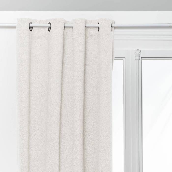 Rideau isolant/occultant Soana blanc ivoire 140x260cm - Atmosphera Créateur dintérieur
