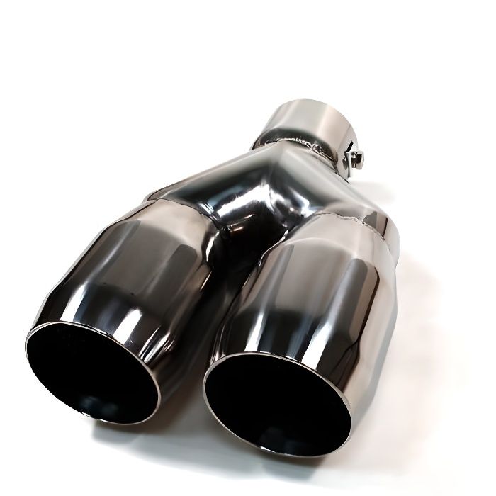 Embout Pot d'Échappement Double Sortie Rond Serrage Réglable pour BMW ...