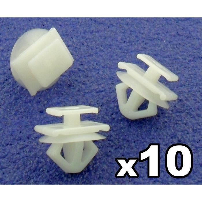 10 x Clips Agrafe Plastique Moulures et Bandeaux - Peugeot - 6995.X3 - Panneaux de Portes / Garnissages - LIVRAISON GRATUITE!