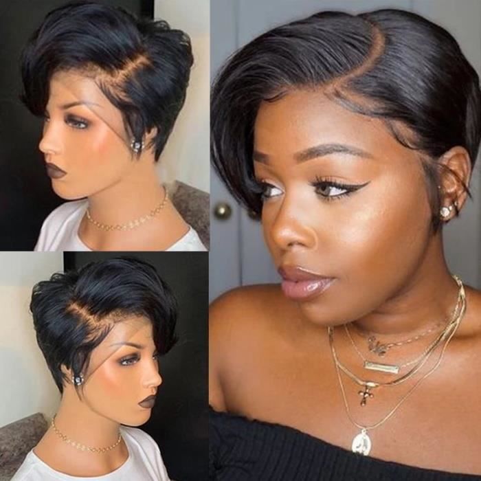 Perruque cheveux naturel hotsell coupe courte