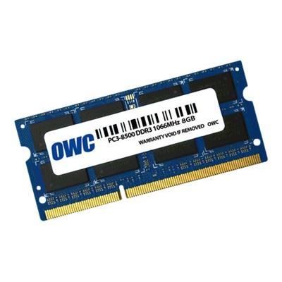 Other World Computing DDR3 module 8 Go SO DIMM 204 broches 1066 MHz / PC3 8500 CL7 1.5 V mémoire sans tampon non ECC - vue 2