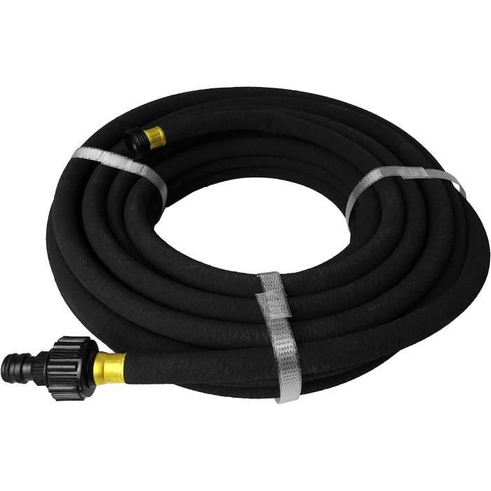 Tuyau Poreux 50 m, Tuyau Microporeux pour Irrigation Goutte à Goutte, Tuyau Économiseur d'Eau pour Arrosage, Jardins, Pelouses, Terrasses, Flexible Irrigation Kit