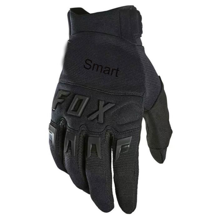 Tout noir - XL - Smaer Fox-Gants de course de motocross pour hommes et femmes, descente, VTT, DH, MX, VTT, VT