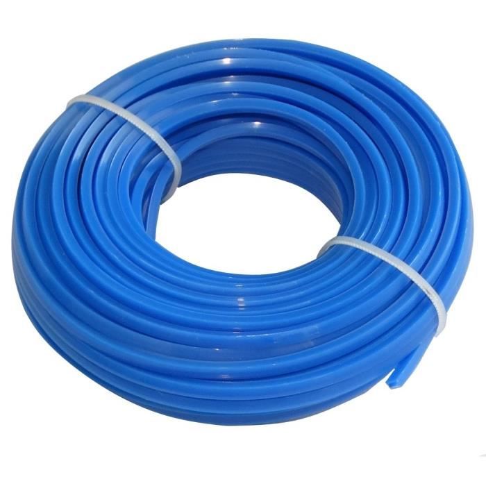 Zeqeey 3 Mm X 30 M Nylon Fil De Coupe De Remplacement Ligne De Trimmer Pour Débroussailleuse Les Coupe-Herbes, 2 Pièces