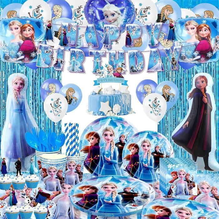 Decoration anniversaire reine des neiges sur Vegaooparty - Large choix de  vaisselle et d'accessoires