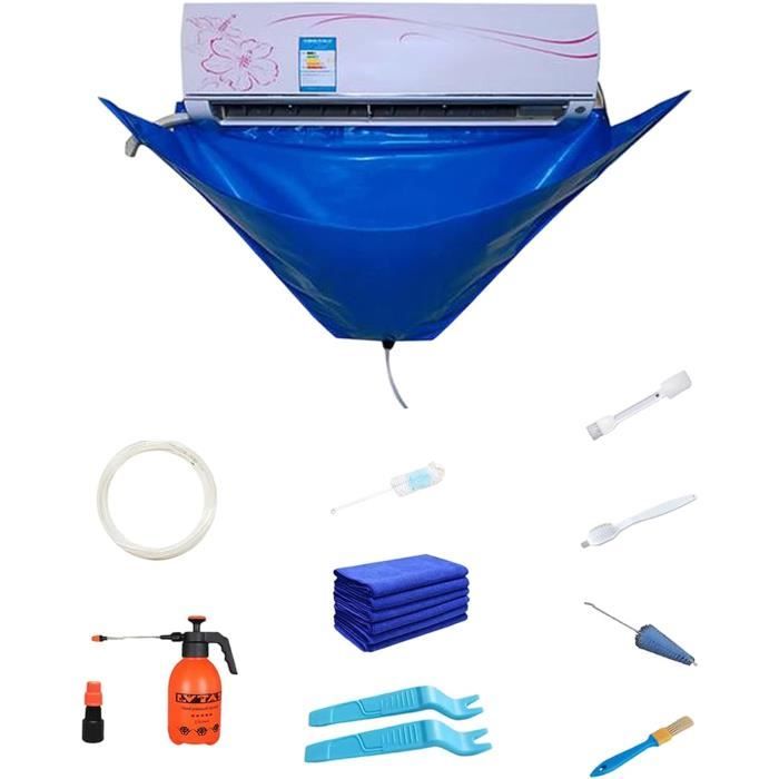 Nettoyage pour Climatisation 12 Pièces Kit Nettoyage Climatiseur Lavage Imperméable pour Climatiseur avec Tuyau deau