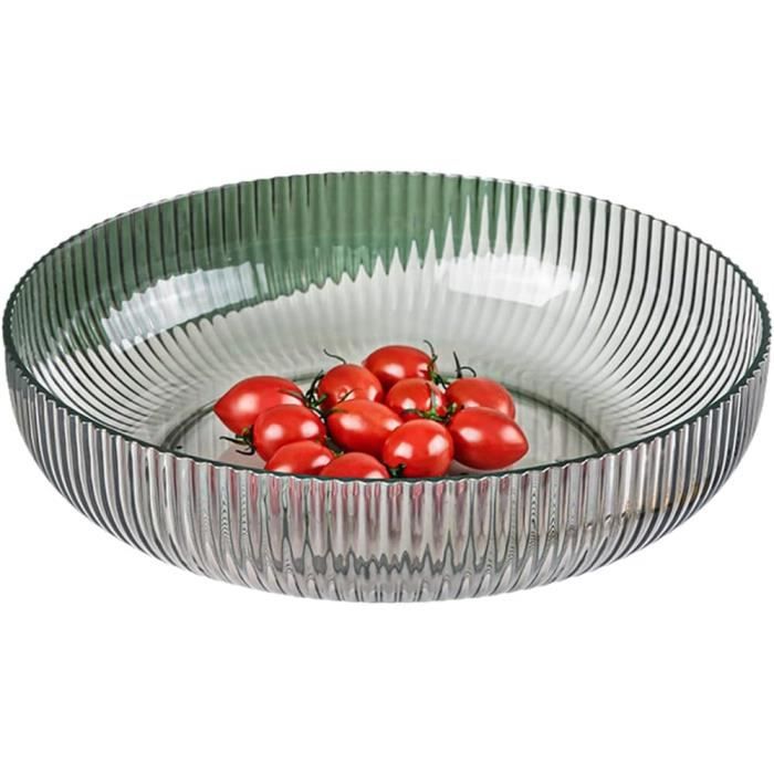 Bol Kimmel 20 Cm En Plastique Durable - Corbeille à Fruits Ou à Pain, Incassable Et Empilable - Vert