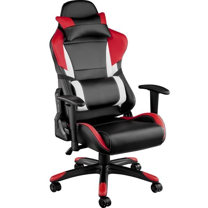 Racing Chaise Fauteuil De Bureau Sport Siege Voiture Simili Reglable Sportive Noir Rouge Blanc Achat Vente Chaise De Bureau Soldes Sur Cdiscount Des Le 20 Janvier Cdiscount