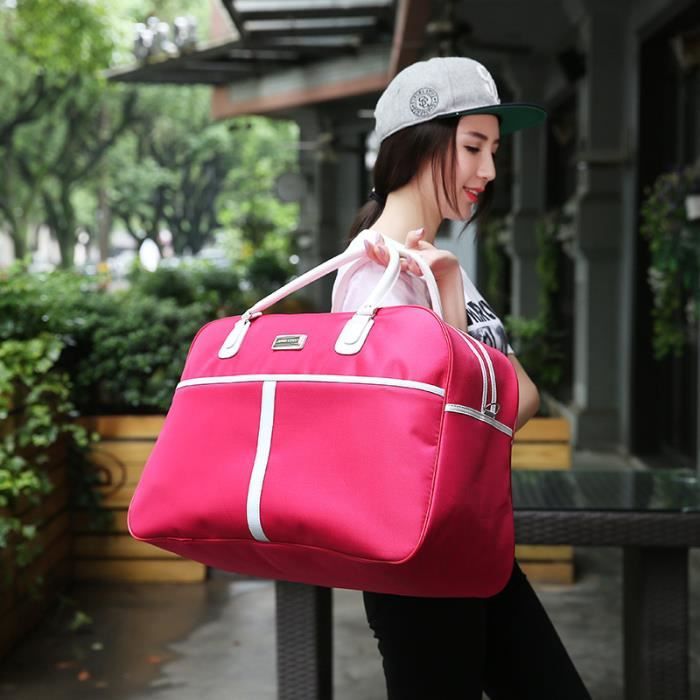Sacs De Voyage Femmes Oxford Grande Capacite Femme Rose Achat Vente Sac De Voyage 2009180704454 Cdiscount