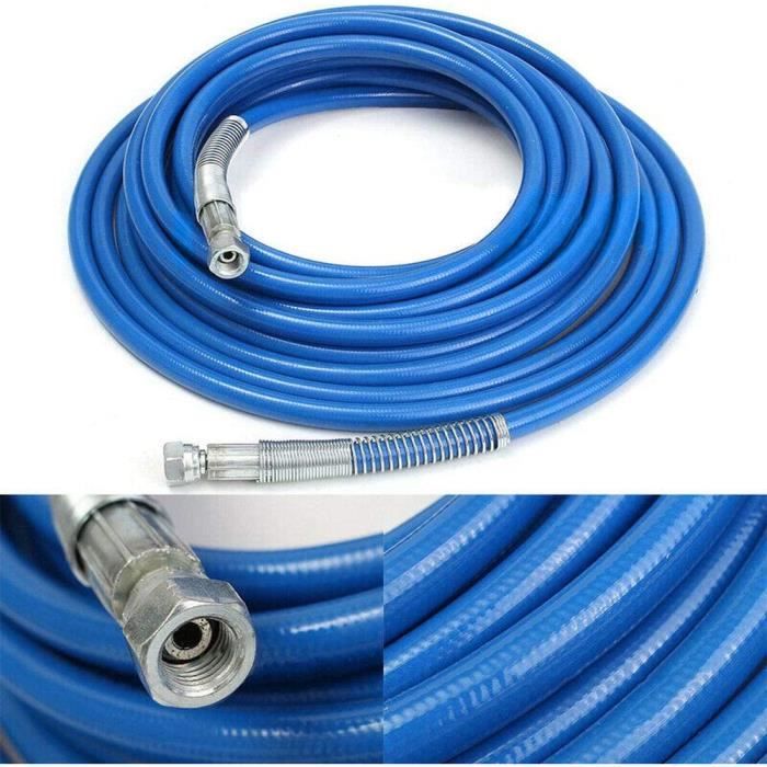 Tuyau Haute Pression Pour Pulvérisateur Peinture OUKANING - 15 Mètres - 3300 Psi