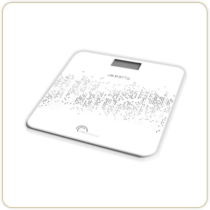 8445 Voice 180, Pèse-personne électronique vocal, multilingue, 180 kg ...