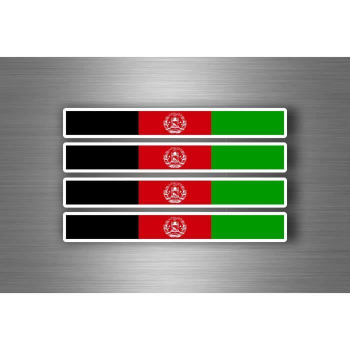 Afghanistan Drapeau Voiture Autocollant Décalque 6" x 4" 