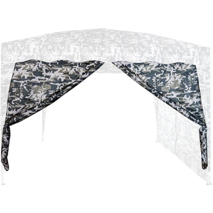 INSTENT Panneau latéral avec fermeture à glissière, couleur urban, pour tonnelles 3x3m