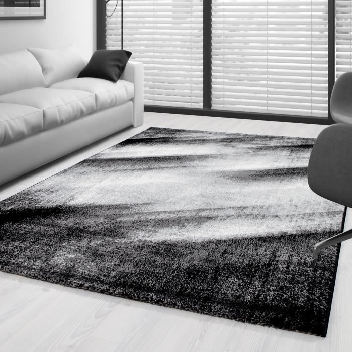 Vimoda Tapis Moderne Design Gris Noir Blanc Mouchetea Carreaux A Poils Ras Salon A La Mode Europe Gris 160x230 Cm Amazon Fr Cuisine Maison
