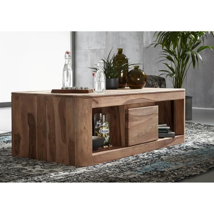 Table Basse Bois Massif De Palissandre Huile Smoked Cherry