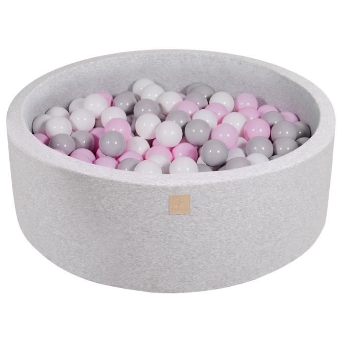 Piscine à Balles Bébé 90x30 Cm Avec 200 Balles - Mousse Douce, Aire De Jeux Sensorielle - Pour Enfant, Jeu D'intérieur, Développement Moteur