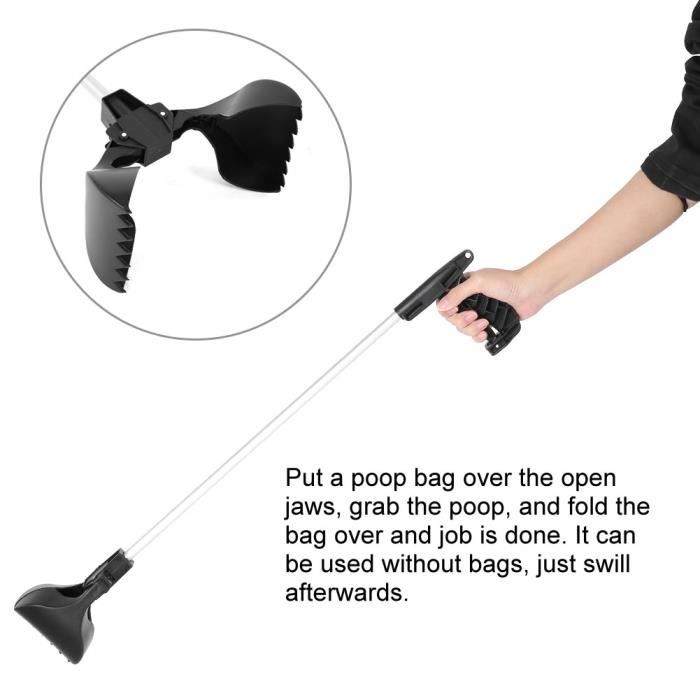 Ramasse Crotte Ramasser Ramassage Caca déchets Chien Cueilleur Facile Pince excréments pour Chien -RAI